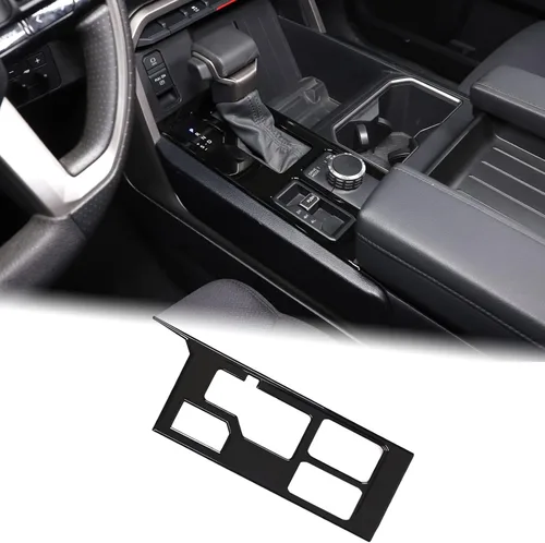 Vista 31 de Aunginsy Marco para panel de cambio de marchas con caja de almacenamiento Compatible con Toyota Tundra/Sequoia 2022-2024 2025 Protector contra