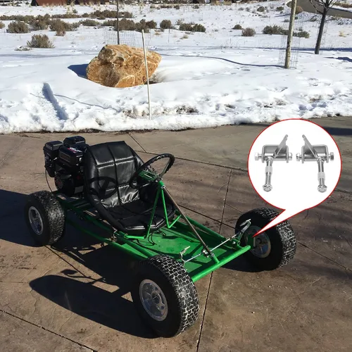 Vista 2 de GREHUA Juego de Soporte de Eje de Dirección de Go Kart 5/8" de Eje 3-3/4" de Largo Compatible con Predator 212cc 196cc 6.5hp 13hp 15hp 420cc 301cc