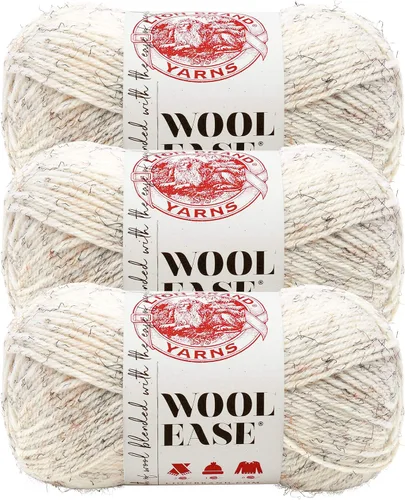 Vista 35 de Lion Brand Yarn, Wool-Ease - Ovillo de punto y ganchillo color rosa, 1