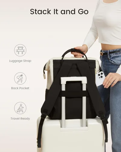 Vista 8 de LOVEVOOK Mochila para laptop para mujer, 15,6 pulg.