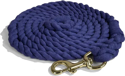 Vista 2 de Intrepid International Horse Tack - Cuerda de algodón resistente para caballos, con cierre de gatillo de latón duradero, se fija al cabestro