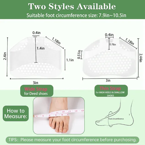 Vista 4 de Hoogoo Almohadillas para Dedos de los Pies, Almohadillas Metatarsianas, Almohadillas para la Bola del Pie, Alivio del Dolor de Callos y Juanetes
