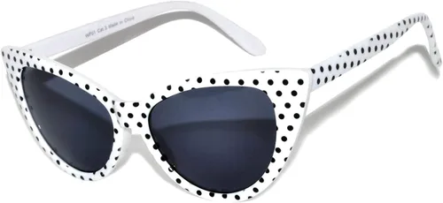 Vista 58 de OWL Gafas de sol Cateye para mujer, diseño retro clásico vintage con alas altas
