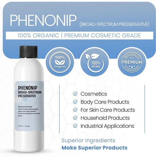 Vista 4 de Phenonip (4 onzas / 4.0 fl oz), conservante natural Phenonip para loción, crema, loción conservadora orgánica Phenonip y exfoliante por Talsen