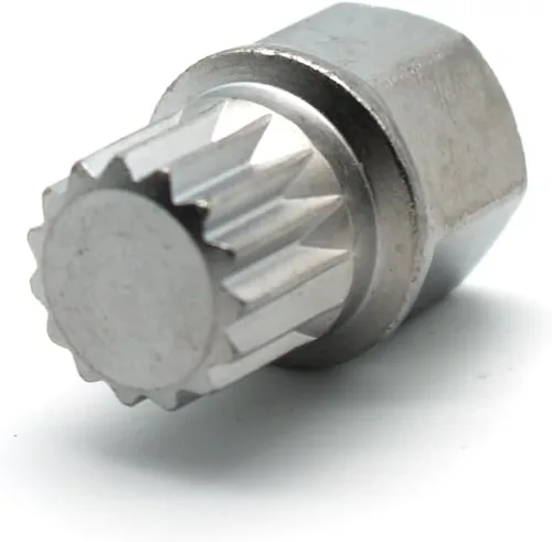 Vista 9 de TMAX Abc0/10Pt Bloqueo de rueda Lugnut antirrobo Tuerca Tornillo Eliminación de llave Socket S3057 para Vw Audi
