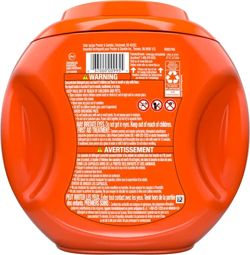 Vista 14 de Tide PODS detergente para ropa en cápsulas, removedor de manchas 3 en 1, combatiente de olores, protector de color, 42 unidades, compatible con HE