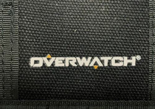 Vista 4 de Overwatch Canvas Tri-Fold Mens Wallet PVC Logo Design - Negro, Negro -, Tri-fold