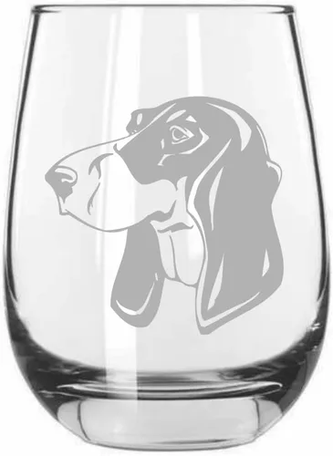 Vista 242 de Shar Pei (chino) - Vaso de vino sin tallo grabado para perro, 15.25 onzas