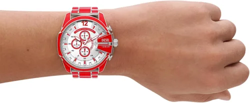 Vista 6 de Diesel Mega Chief Reloj de acero inoxidable para hombre con movimiento analógico o digital
