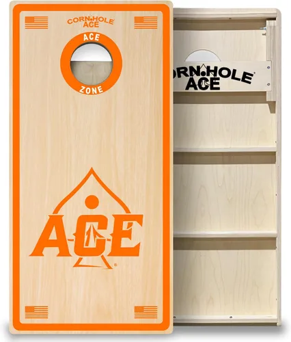 Vista 8 de CornholeAce ACE PRO Professional Cornhole Boards - No Bounce! Triple Wide Legs, 3/4" Baltic Birch Plywood, Handles, Regulation Size (4x2ft)