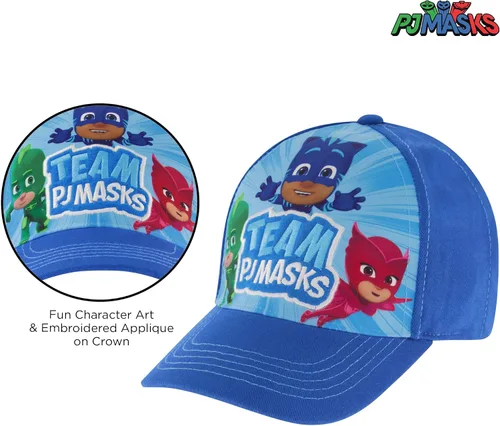 Vista 3 de PJ Masks Baseball Cap and Adjustable Toddler Hat 2-4 Or Boy for Kids Ages 4-7