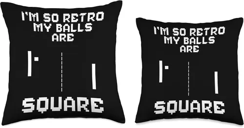 Vista 3 de Pixel Art 80s Arcade Video Game I'm So Retro Humor Meme Throw Pillow