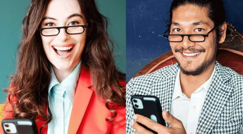 Vista 4 de readon Funda para iPhone XR y iPhone 11 - iPhone + gafas de lectura