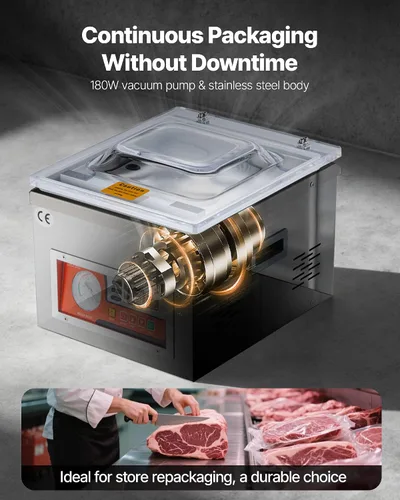 Vista 5 de VEVOR Chamber Vacuum Sealer 260W Sealing Power 10.2 Inch Sealing Length
