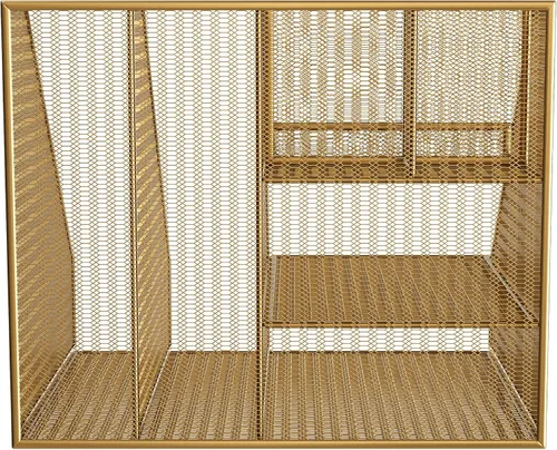 Vista 8 de Martha Stewart Ryder - Organizador de escritorio grande de metal de malla dorada con soporte para archivador de revista, soporte para bolígrafos