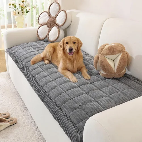 Vista 20 de OstepDecor Funda de sofá para perros, funda de sofá lavable antideslizante para mascotas, funda de sofá suave para sofá, sofá biplaza y seccional