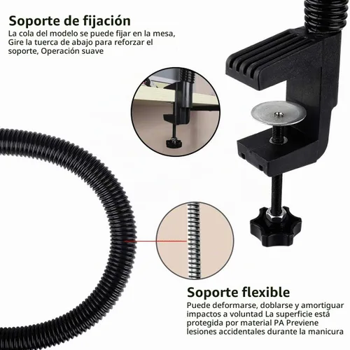 Vista 4 de Mano de práctica para uñas acrílicas, mano profesional de práctica de uñas para entrenamiento, mano de maniquí falsa ajustable con 100 puntas