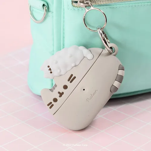 Vista 9 de Pusheen - Funda compatible con AirPods 3 [Pusheen & Stormy] + dije de teléfono Pusheen [15 aniversario]