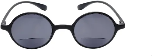 Vista 2 de Calabria 721SB Flexie - Gafas de sol bifocales redondas para hombres y mujeres, lentes de sol de lectura bifocales, flexibles, delgadas, ligeras