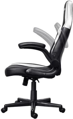 Vista 5 de Trust GXT 703W Riye - Silla para videojuegos, color negro y blanco