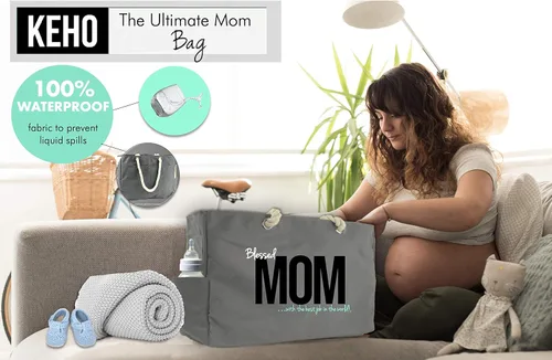 Vista 2 de Keho XXL Ultimate Hospital/Overnight/Pregnancy Mom Bag