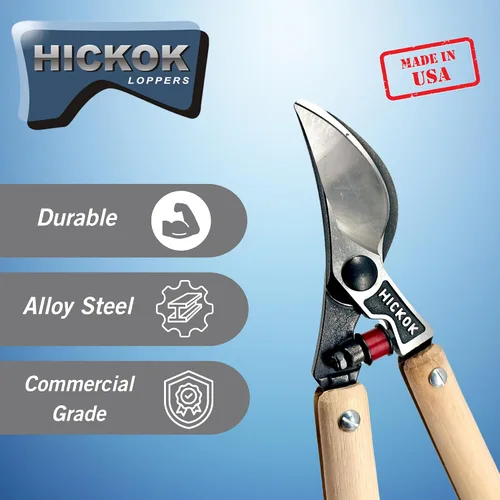 Vista 9 de Hickok Podadora de Árboles de Servicio Pesado – Cortador de Ramas de Árboles de 30" de Largo Alcance con Mangos de Madera de Hickory Herramienta