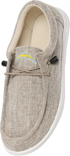 Vista 132 de FOCO Men's NFL Team Logo Lightweight Loafers Lace Up Cotton Knit Shoes