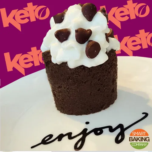 Vista 4 de Smart Baking Company Smartcake, sin azúcar, sin gluten, bajo en carbohidratos, postre keto (chocolate, 16 unidades)