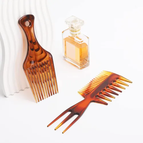 Vista 7 de Tbestmax 2 unids Peine de pelo Peines Cola Peines Afro Pick Pik Cepillos Afro Americano Cepillo de Pelo Peluquero