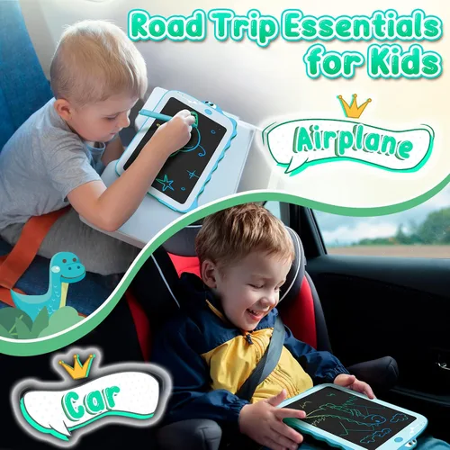 Vista 4 de CHEERFUN Tableta de escritura LCD para niños: tablero educativo de dibujo de garabatos de aprendizaje, juguetes de dinosaurio para niños pequeños