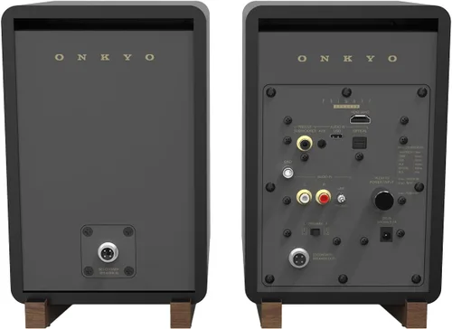 Vista 4 de Onkyo Creator Series GX-30ARC Altavoces Amplificados, Negro - Woofer de 4", USB/C, Línea/Phono, Puertos Ópticos y Conectividad de Audio Bluetooth 5.3