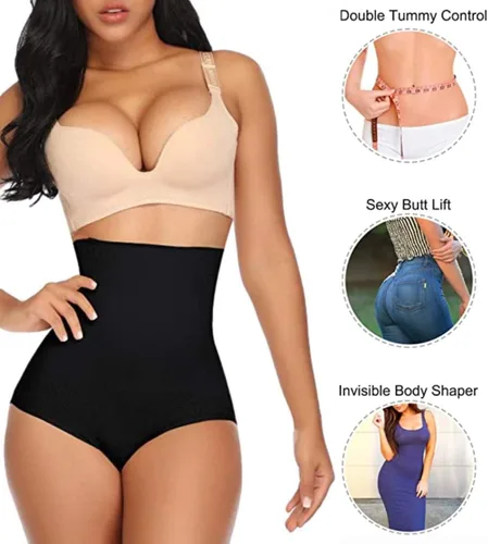 Vista 4 de ShaperQueen 102C Shaper Panty - Cincher de cintura alta para mujer con control de abdomen