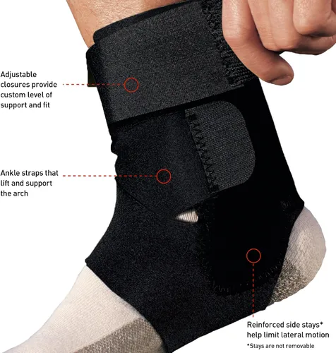 Vista 12 de ACE Estabilizador de tobillo Deluxe, ajustable, negro, 1 unidad (paquete de 2)