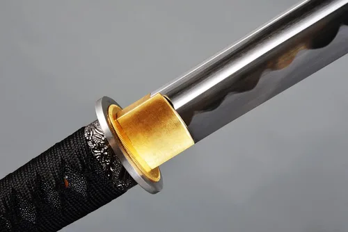 Vista 6 de Espada afilada de acero al carbono T10 espiga completa hecha a mano japonés