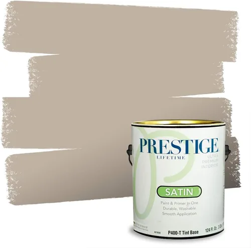 Vista 166 de PRESTIGE Pinturas Pintura Exterior e Imprimación en Uno, 1 Galón, Mate, Combinación Comparable de Sherwin Williams* Black Magic* SW6991-PCM