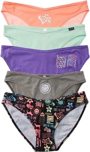 Vista 2 de Victoria's Secret Paquete de bragas de bikini de algodón rosa, ropa interior para mujer (XS-XXL)