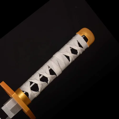 Vista 3 de Espadas de cosplay Agatsuma Zenitsu Samurai, espada Katana, espada de juguete de plástico para juego de disfraces, Halloween, cosplay, regalo, 4030