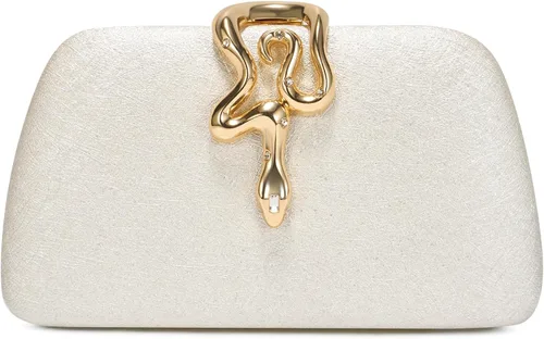 Vista 10 de Clutch Purses for Women, Formal Evening Handbags, White Clutch for Wedding 01-Negro