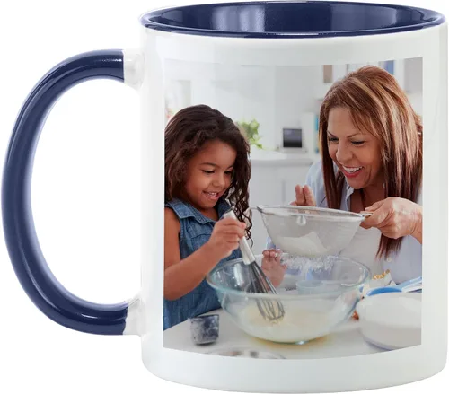 Vista 12 de Let's Make Memories Taza con fotos personalizada, taza de café personalizada, tu foto o obra de arte de niños, para ella, cumpleaños, para mamá