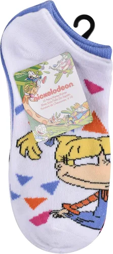 Vista 3 de Nickelodeon Calcetines Rewind No Show para mujer, 90's Rewind, 9-11
