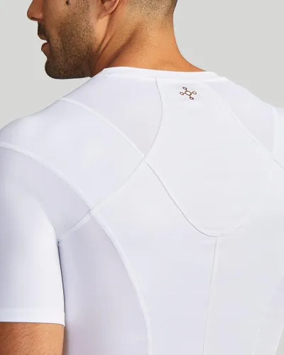 Vista 3 de Tommie Copper Camiseta de compresión con corrector de postura para hombre, con protección solar UPF 50