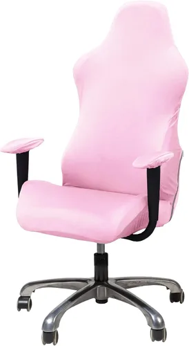 Vista 8 de WOMACO Funda Elástica para Silla Gaming, Funda de Asiento Extensible para Silla de Computadora de Cuero Reclinable Racing con Volantes, Protector