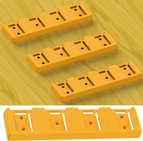 Vista 3 de Soporte de batería compatible con soporte de batería DeWalt 20V, montaje de 4 ranuras a granel, herramienta de garaje, herramientas para Dewalt 20v