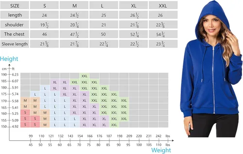 Vista 6 de Sudadera con capucha y sudadera de moda para mujer con cremallera, sudadera de manga larga