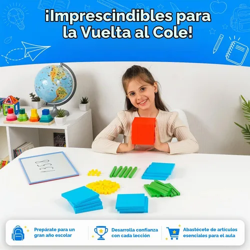 Vista 2 de Simply magic 131 bloques base de diez bloques para matemáticas - contadores