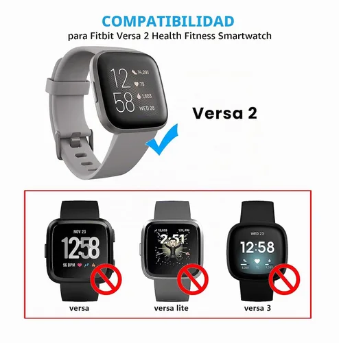 Vista 2 de YCWZZH Cargador rápido de pared para Fitbit Versa 2, cable de carga USB, no para Versa 2 Lite, negro, 5V, 100-240V, 50-60Hz, viajes, carga rápida