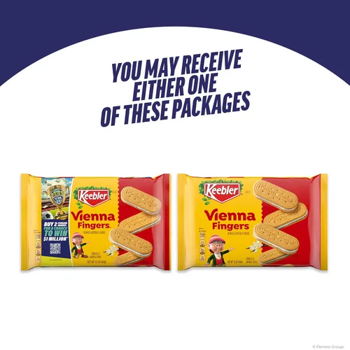 Vista 5 de Keebler Vienna Fingers - Galletas de sándwich rellenas de crema, 12 onzas