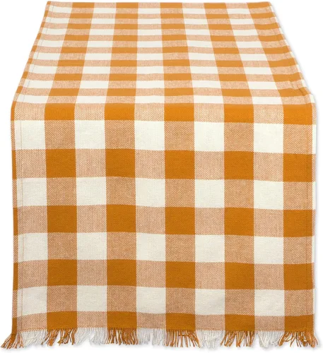 Vista 16 de DII Colección de Mesa a Cuadros Pesada con Flecos, Camino de Mesa, 14x72 pulgadas, Gris 2-Gris