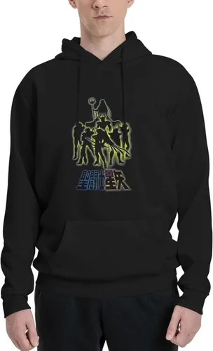 Vista 4 de KLEIDUNG Anime Saint Seiya Hoodie Womens Casual Sweatshirts Long Sleeves Drawstring Pullover Hoody