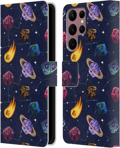 Vista 196 de Head Case Designs Officially Licensed Carla Morrow Colorful Space Dice Patterns Leather Wallet Case Compatible with Samsung Galaxy A07 4G
